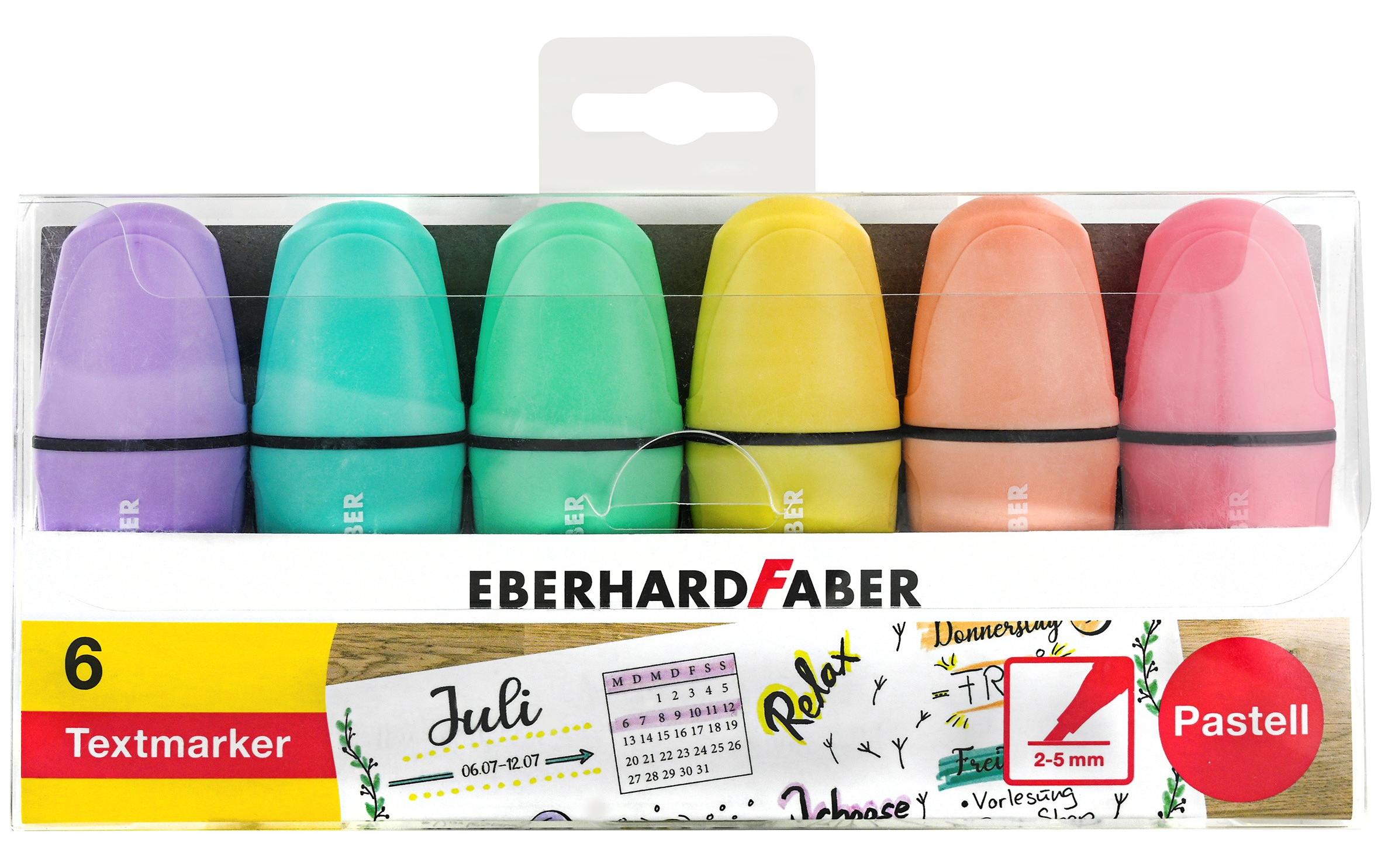 Eberhard F. Mini Highlighter pastell 6 Stück