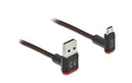 Delock USB2 Kabel A-MB gewinkelt oben, 1m 90/270° gewinkelt, beidseitig einsteckbar