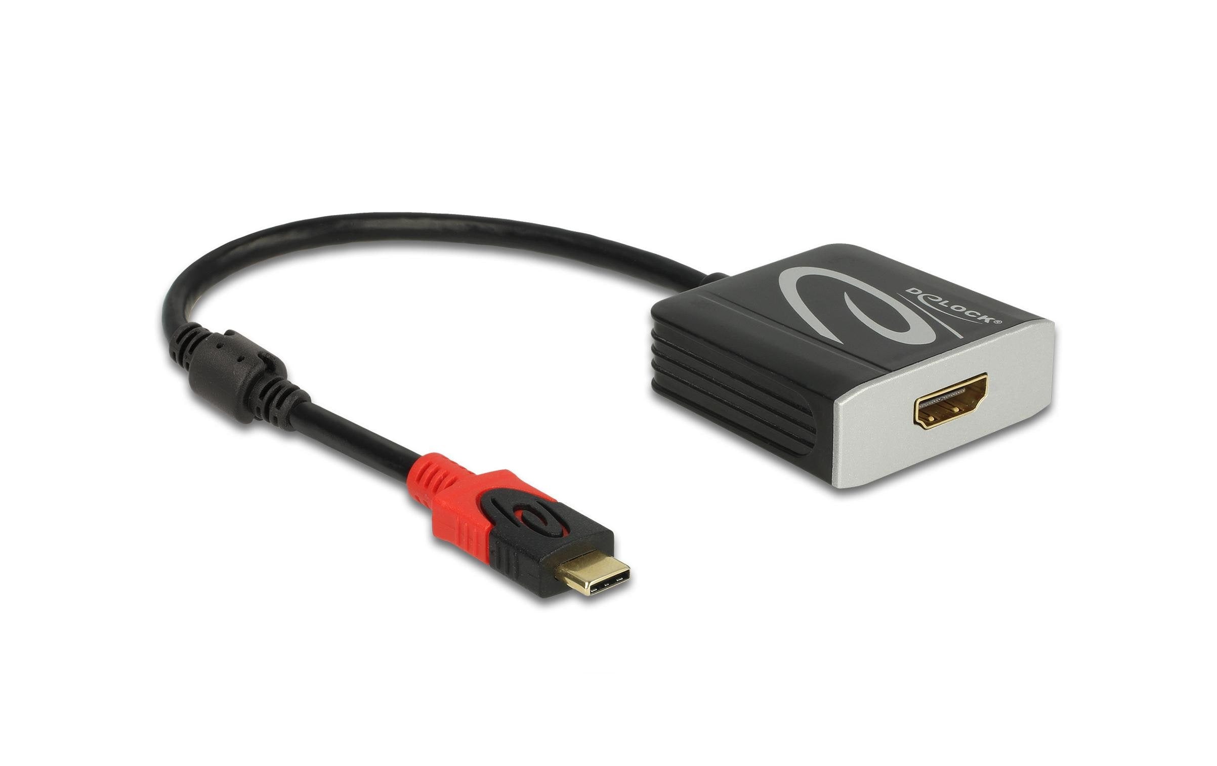 Delock Typ-C Adapter, 4K/60Hz, HDR USB Typ-C zu HDMI, aktiv