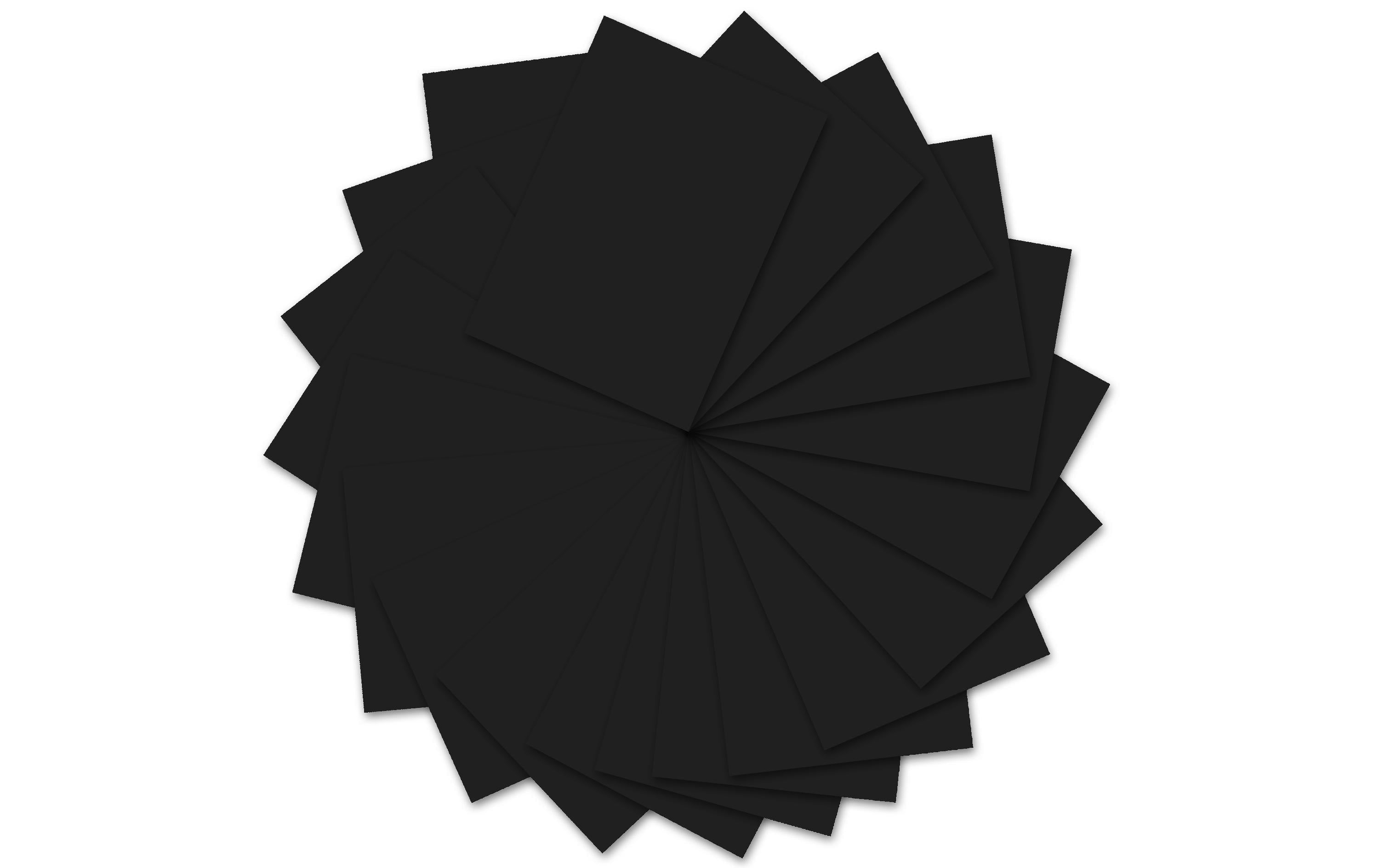 Ursus Tonzeichenpapier A4 130 g/m2, 100 Blatt, schwarz