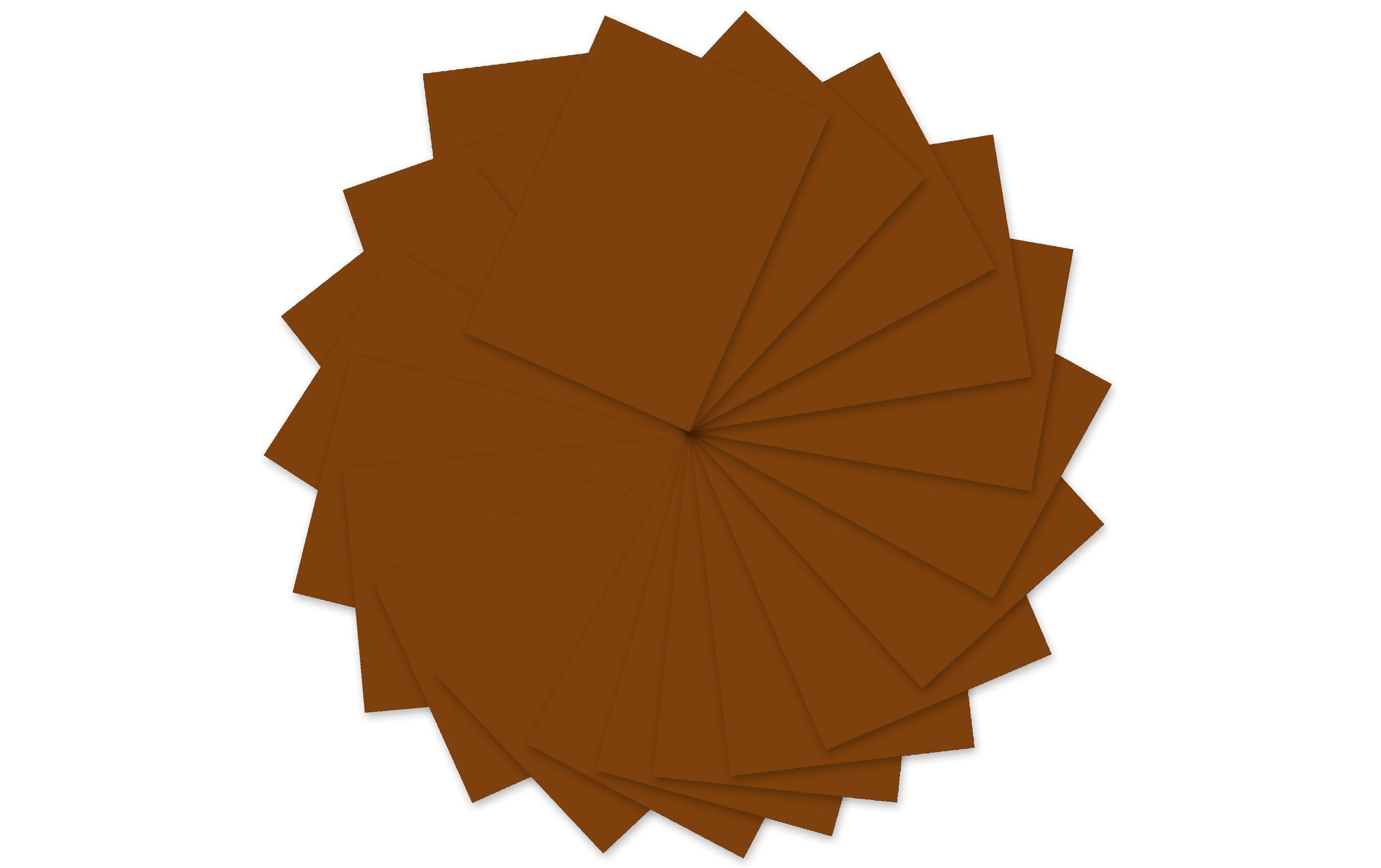 Ursus Tonzeichenpapier A4 130 g/m2, 100 Blatt, mittelbraun