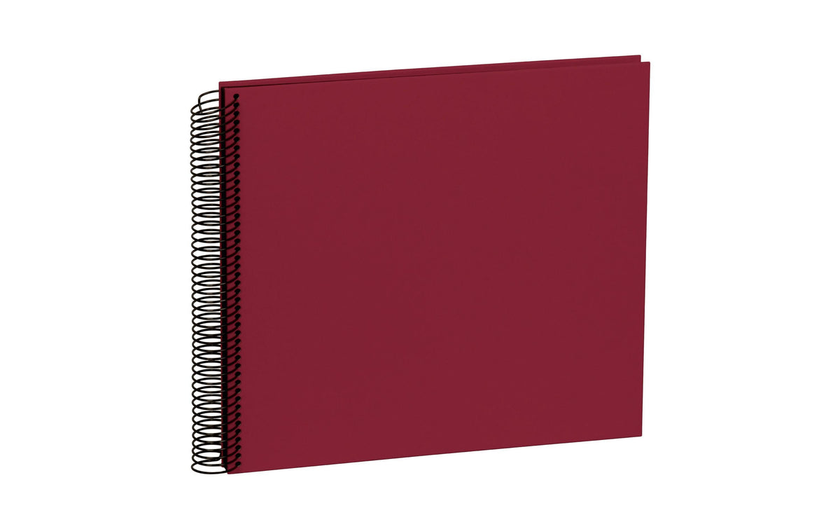 Semikolon Fotoalbum Efalinbezug 23x24.5cm Bordeaux, 40 schwarze Seiten