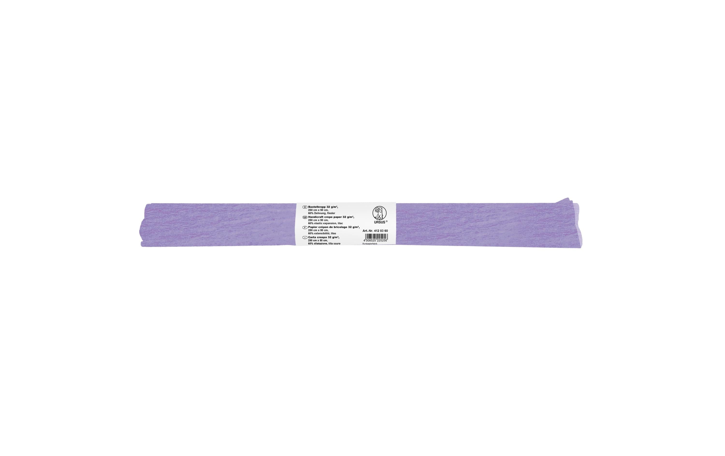 Ursus Krepppapier 32g/m2, 50 x 2.5 m, flieder