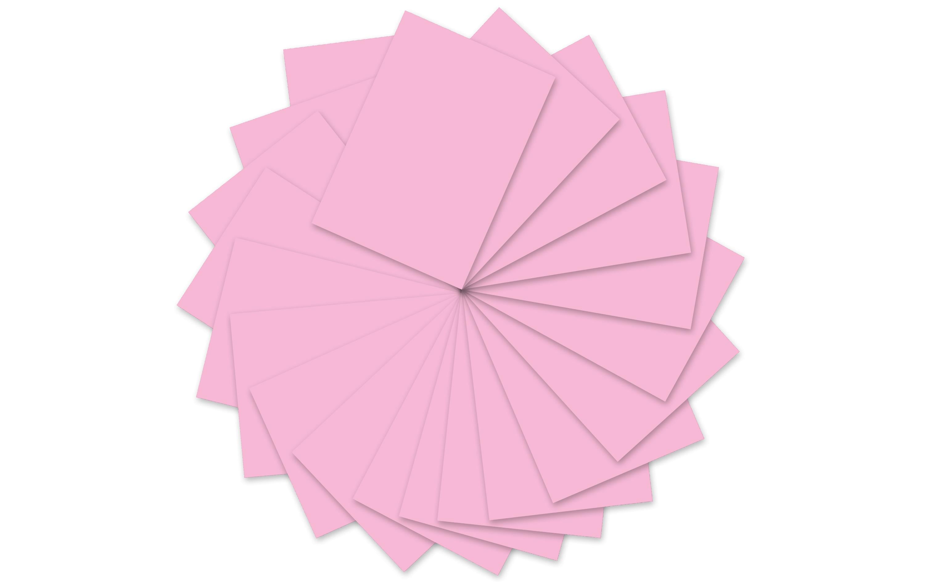 Ursus Tonzeichenpapier A4 130 g/m2, 100 Blatt, rosa
