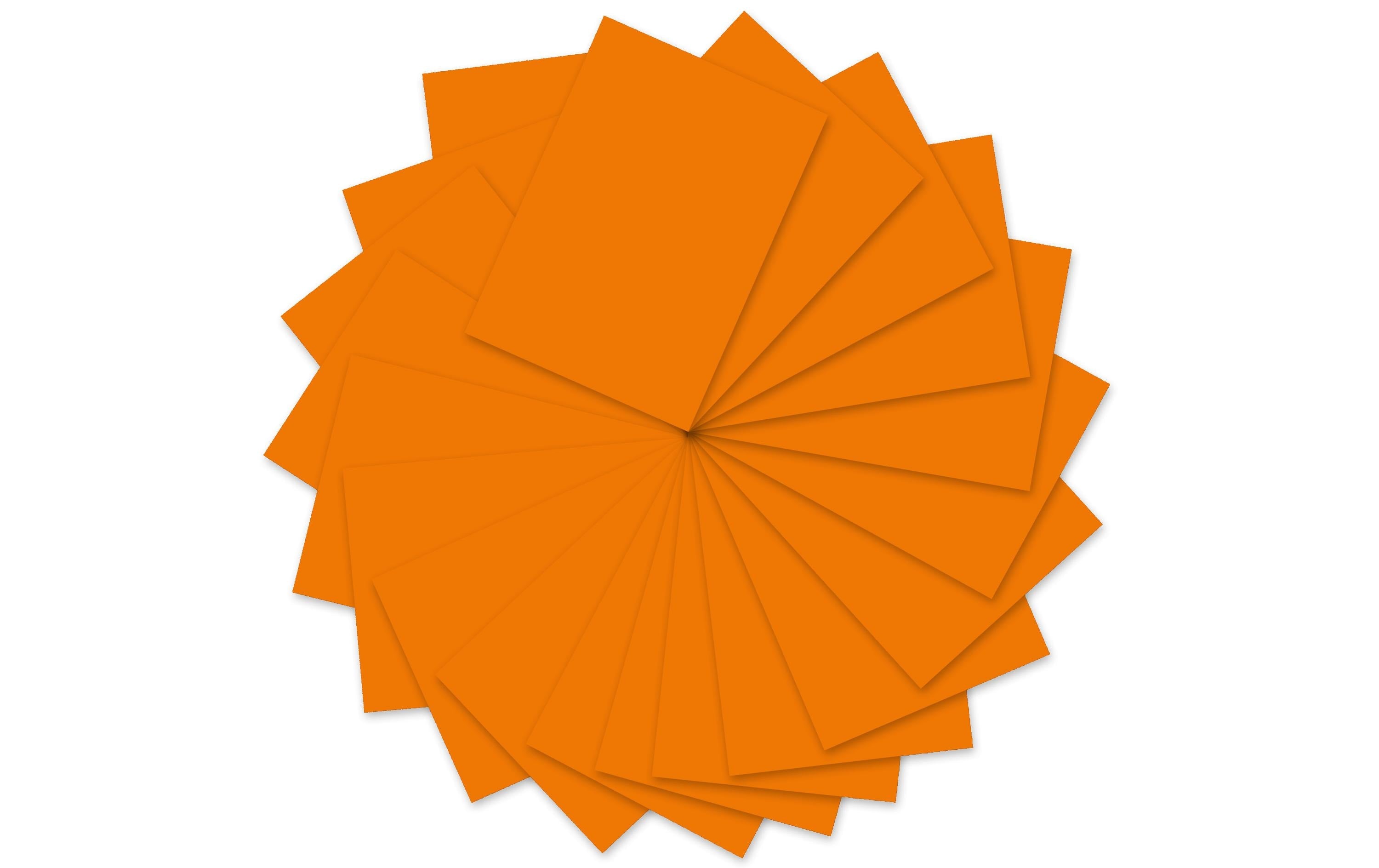 Ursus Tonzeichenpapier A4 130 g/m2, 100 Blatt, hellorange