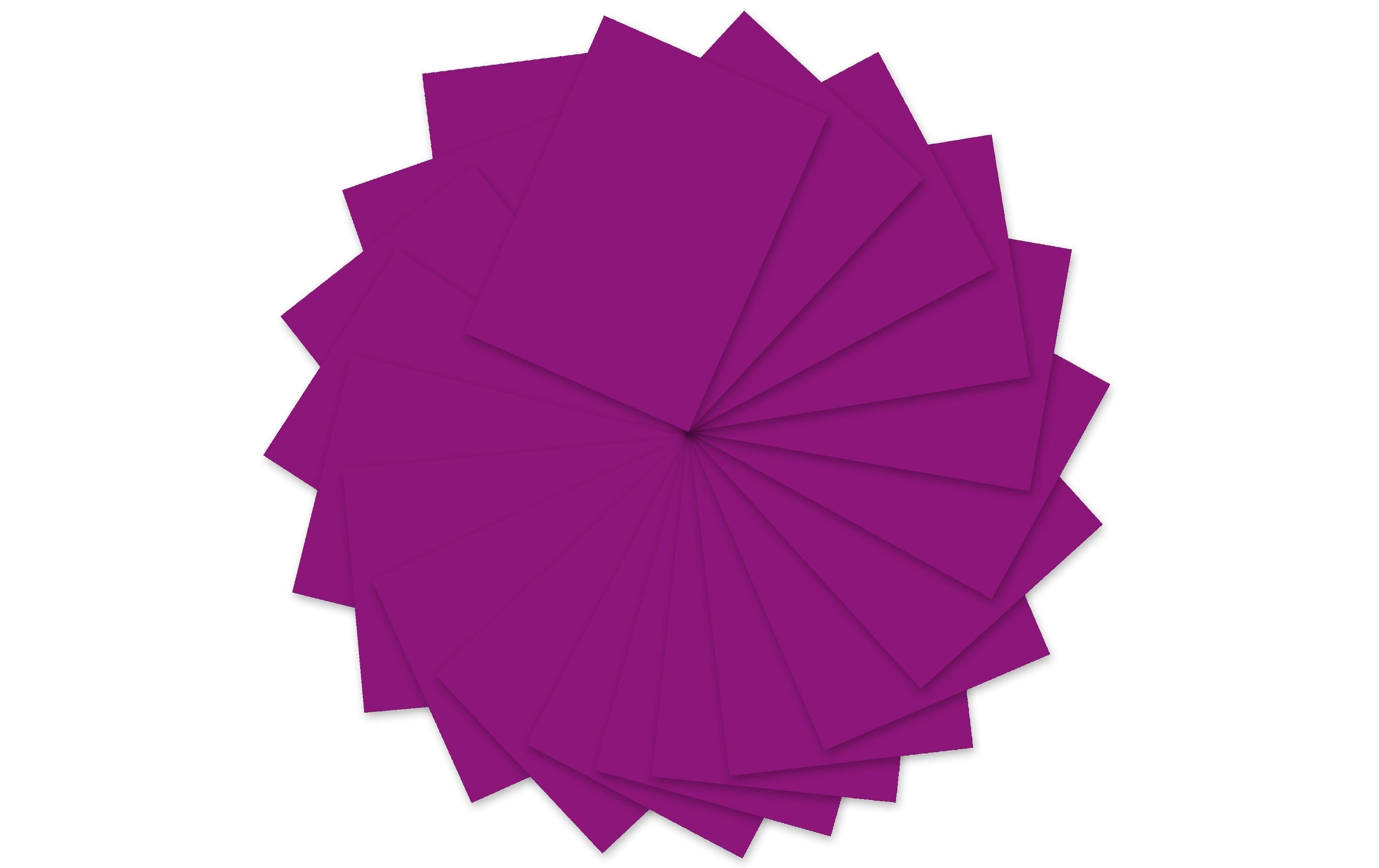 Ursus Tonzeichenpapier A4 130 g/m2, 100 Blatt, aubergine