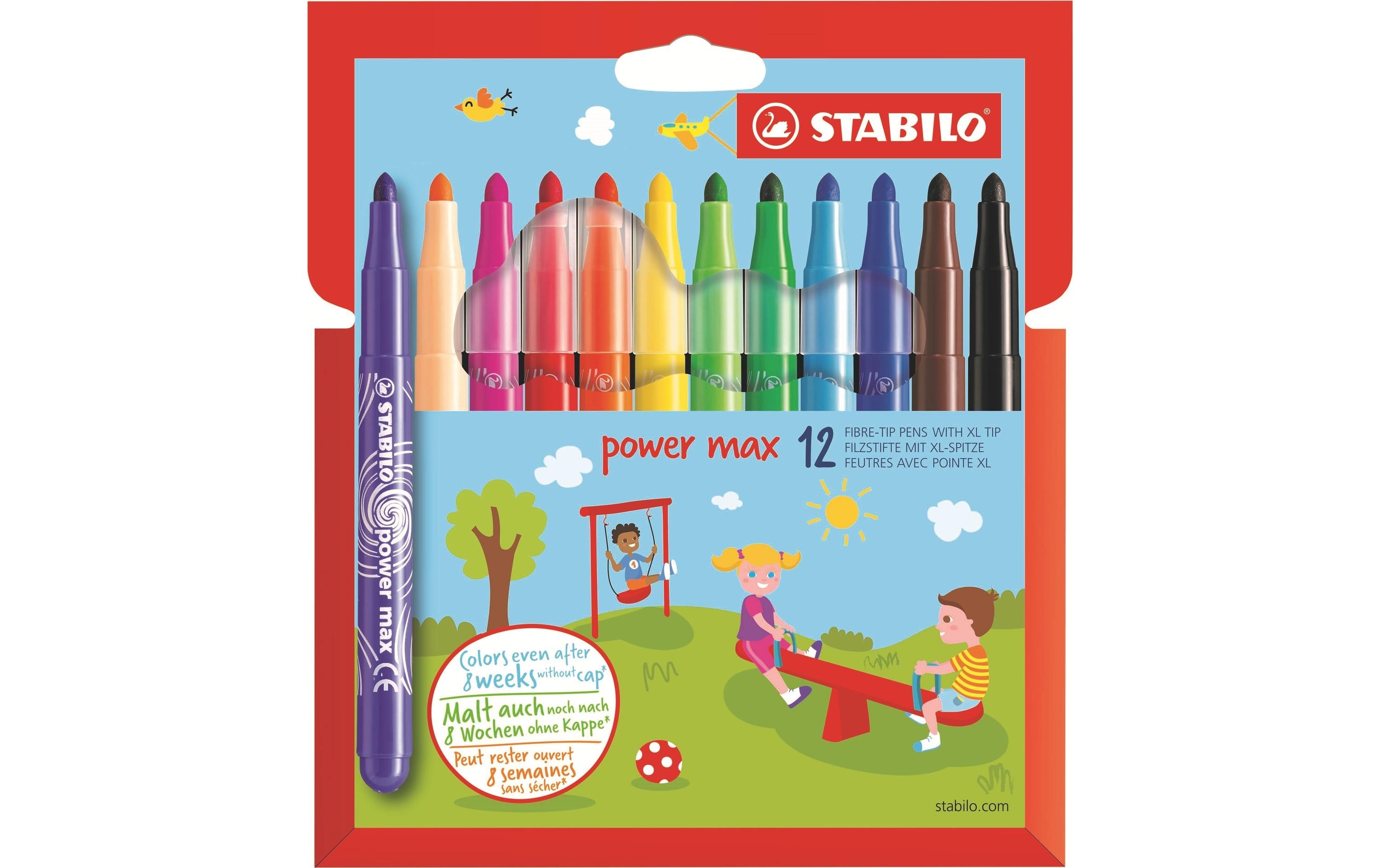 STABILO Power Max Fasermaler 12er Etui