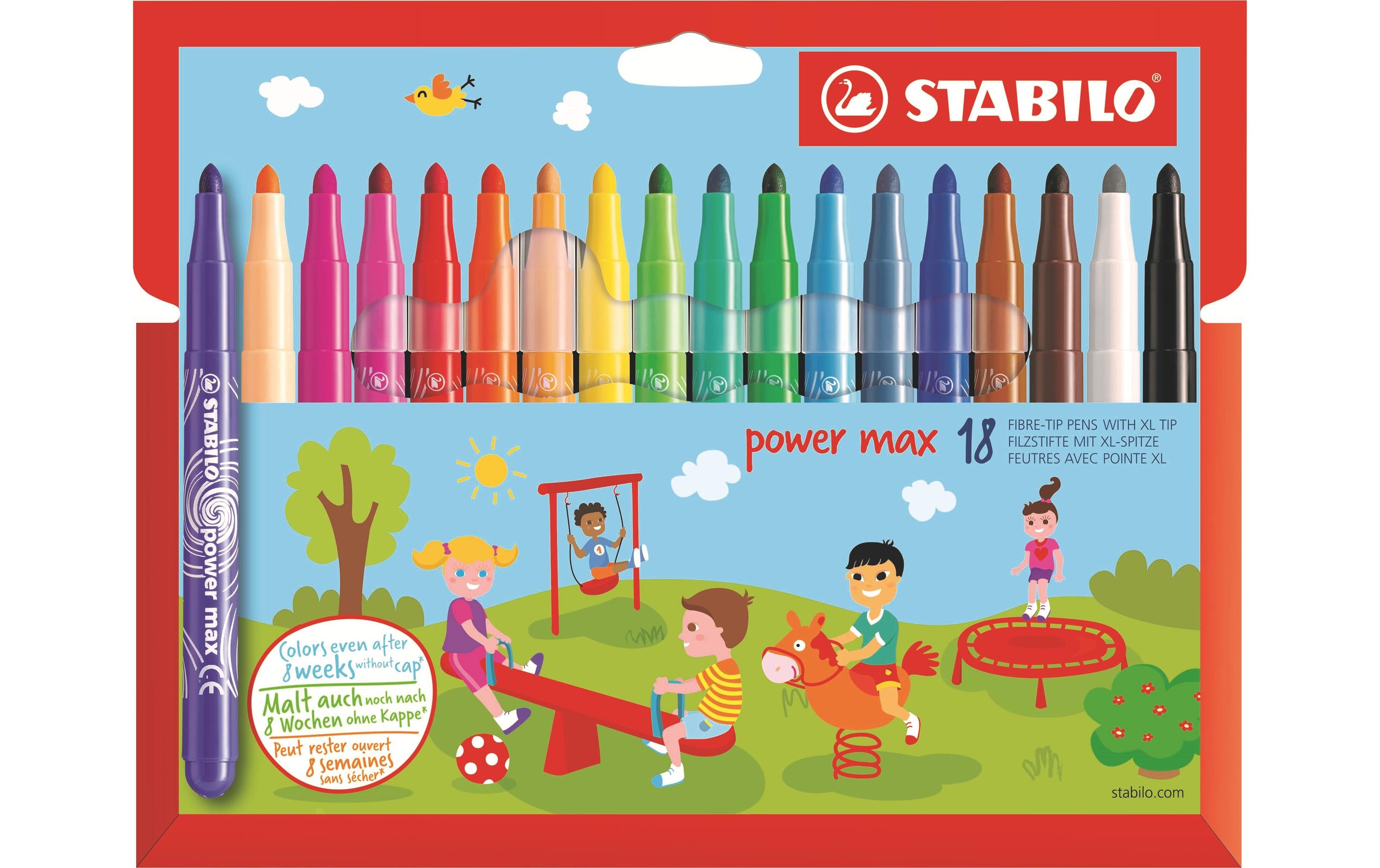 STABILO Power Max Fasermaler 18er Etui
