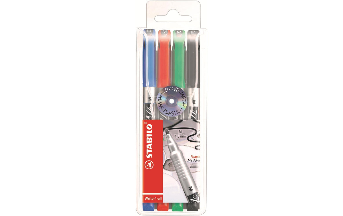 STABILO Write-4-all M 4er Etui