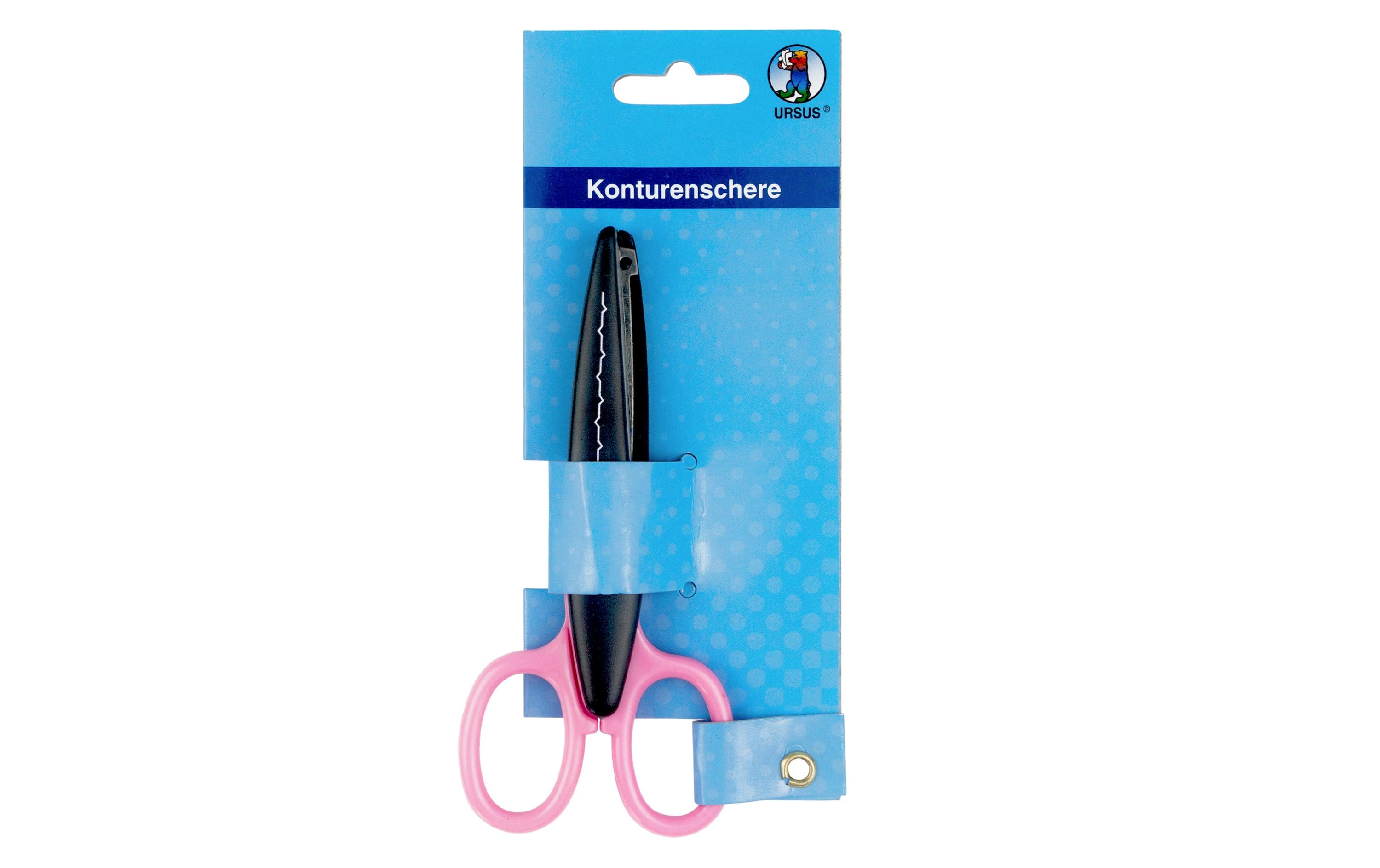 Ursus Konturenschere 13 cm, mit Biedermeierschnitt