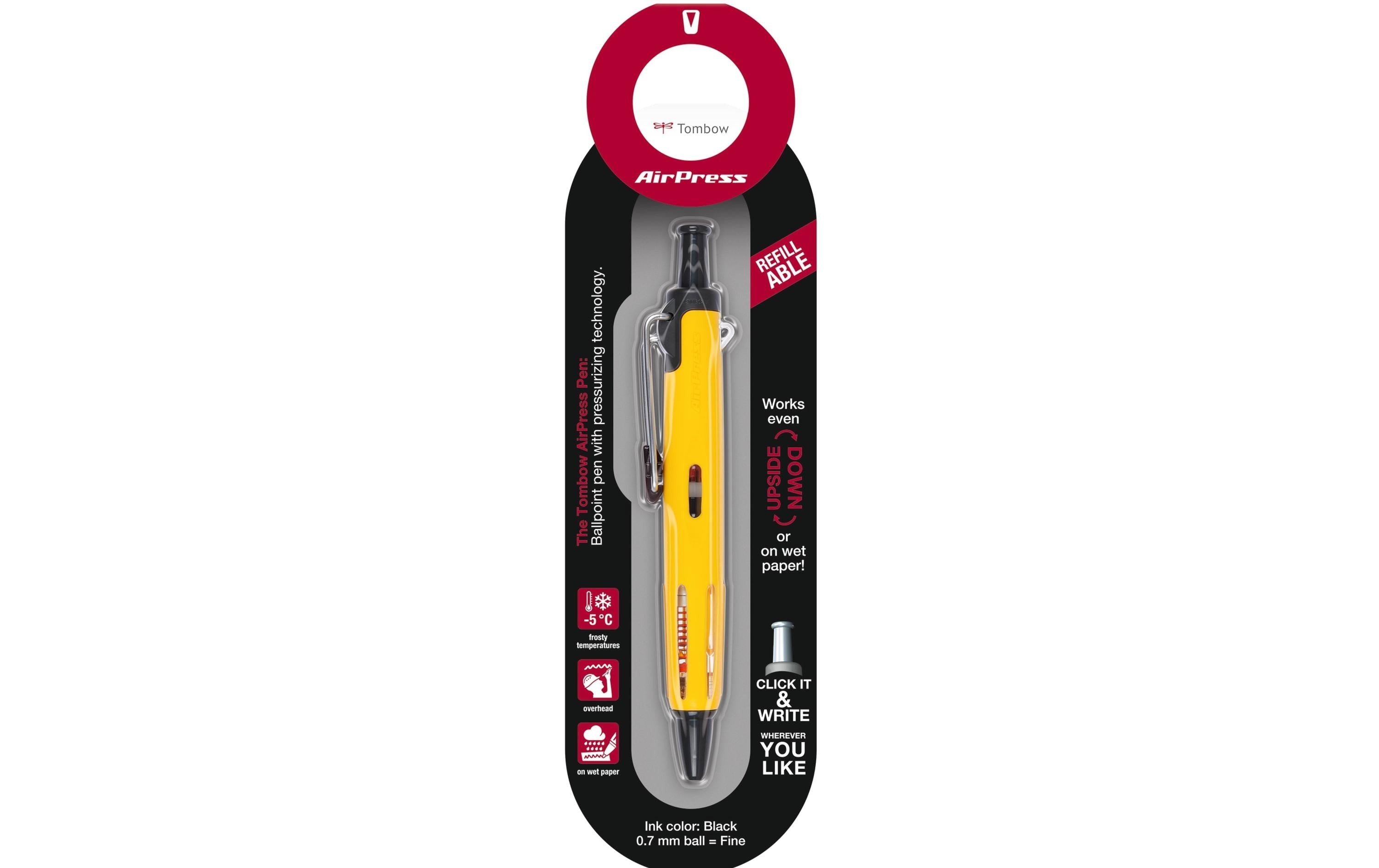Tombow AirPress Kugelschreiber gelb