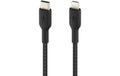Belkin BoostCharge USB-C-Lightning 1m ummantelt, schwarz