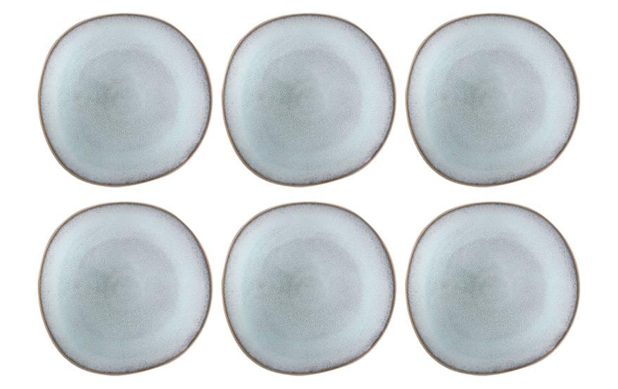 Villeroy & Boch Lave Speiseteller 6er Set, glacé, Faience, 28x28x2.7cm