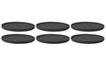 Villeroy & Boch Iconic Universalteller 6er Set, Porzellan, schwarz, 24x2cm