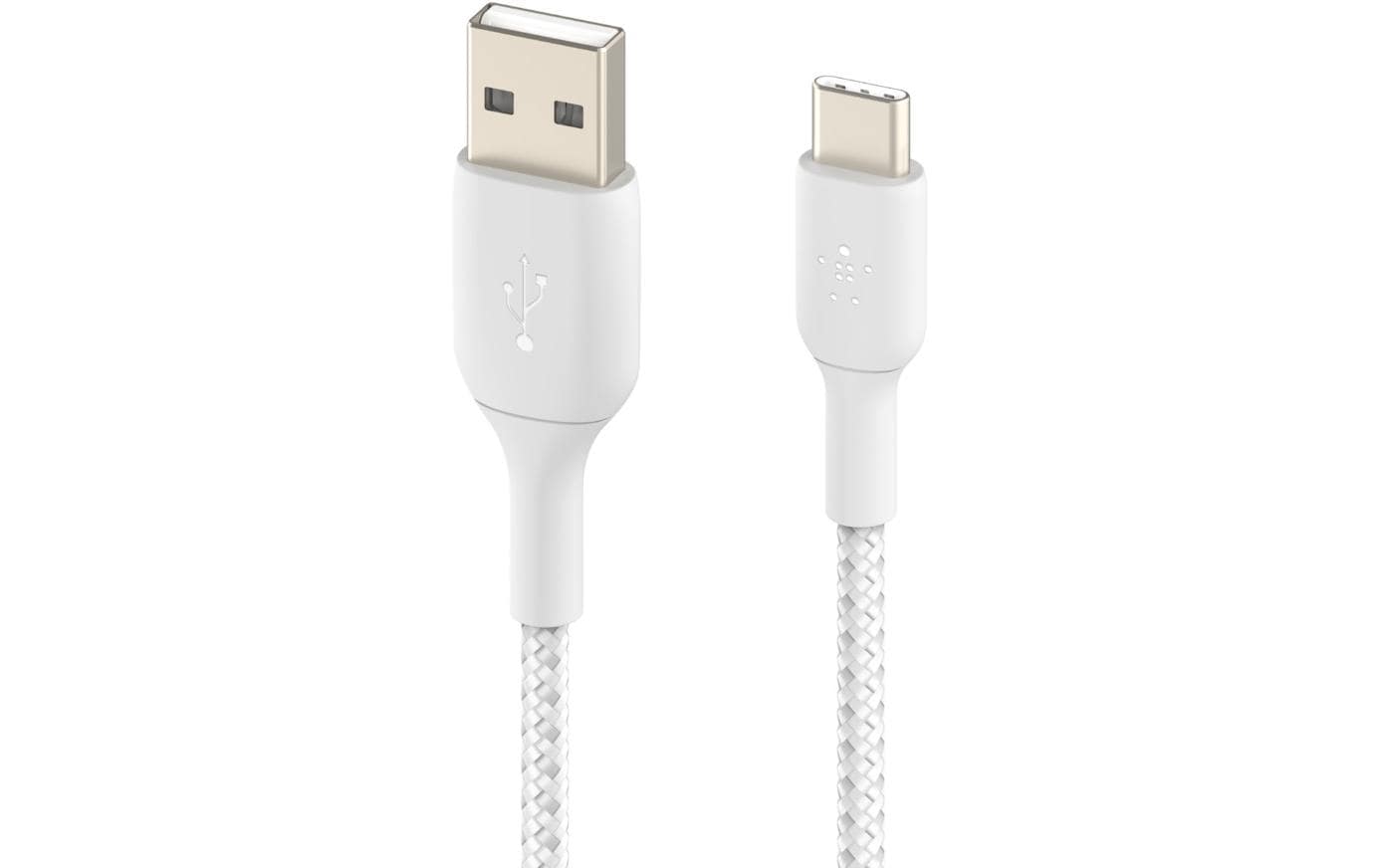 Belkin BoostCharge USB-C/USB-A 2M ummantelt, weiss