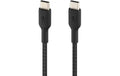 Belkin BoostCharge USB-C/USB-C 1M ummantelt, schwarz