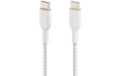Belkin BoostCharge USB-C/USB-C 1M ummantelt, weiss