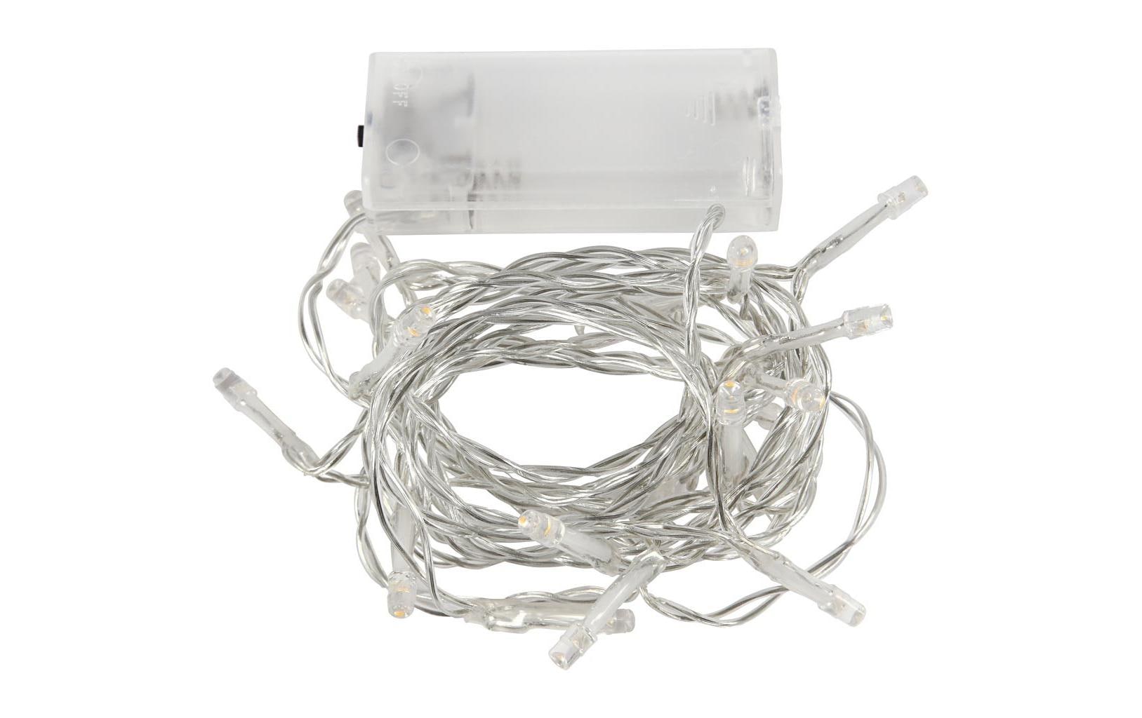 Creativ Company Lichterkette Batterie transparent, 3.15 m, 20 LED-Lämpchen