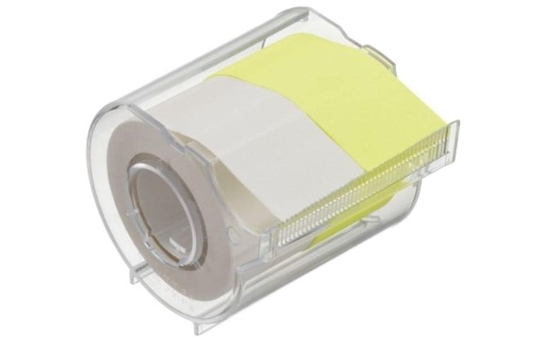 NT Cutter Yamato selbstklebende Haftnotiz 1 Rolle, white and lemon, 25mm