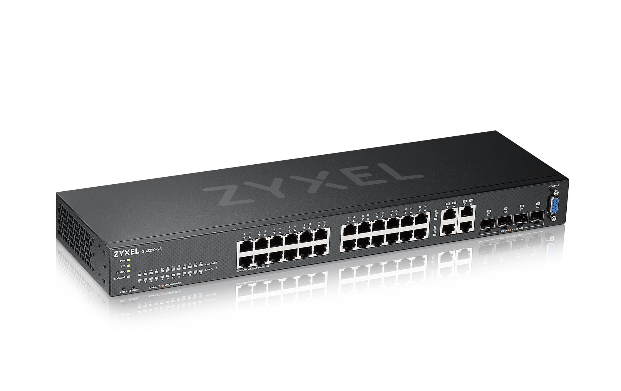 Zyxel GS2220-28 Hybrid Switch Layer 2, lüfterlos