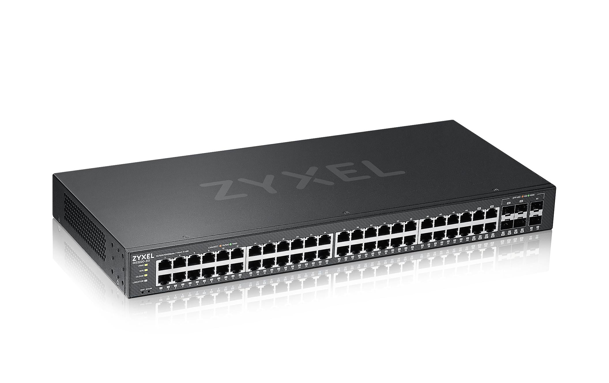 Zyxel GS2220-50 Hybrid Switch Layer 2, lüfterlos