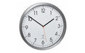 Funk-Wanduhr Alu weiss ohne Batterie