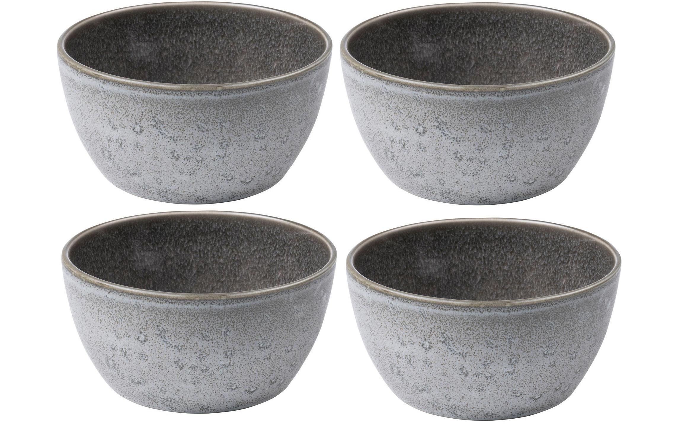 Bitz Schale 14cm Grau 4 Stk., D: 14cm, H: 7cm, Stoneware