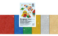 URSUS Moosgummi-Set Glitter Klassik selbstklebend, 20 x 30 cm, 10 Blatt, 6 Far.