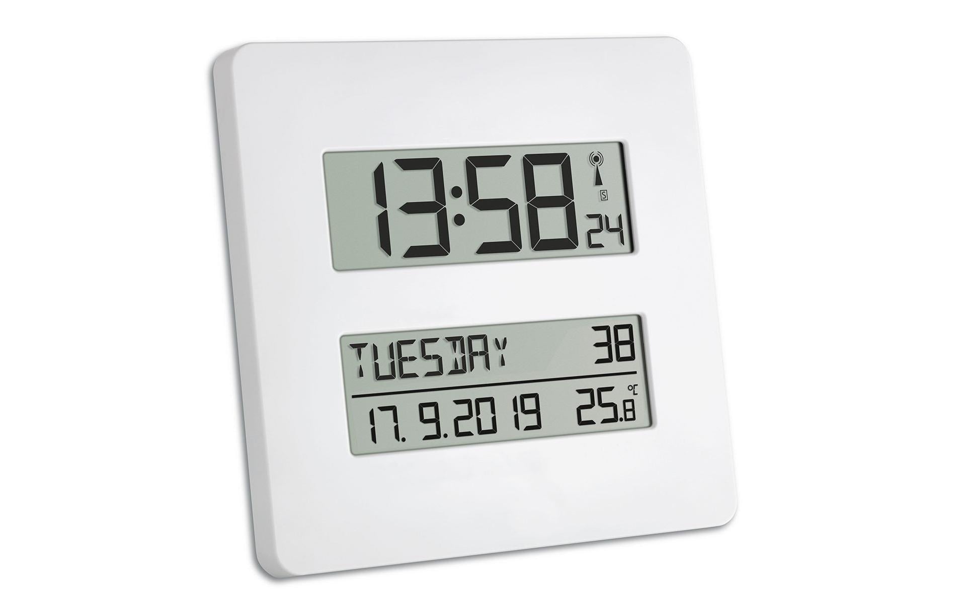 Time Line Funk-Wanduhr weiss ohne Batterie