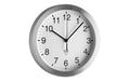 Funk-Wanduhr silber weiss inkl. A-Batterie
