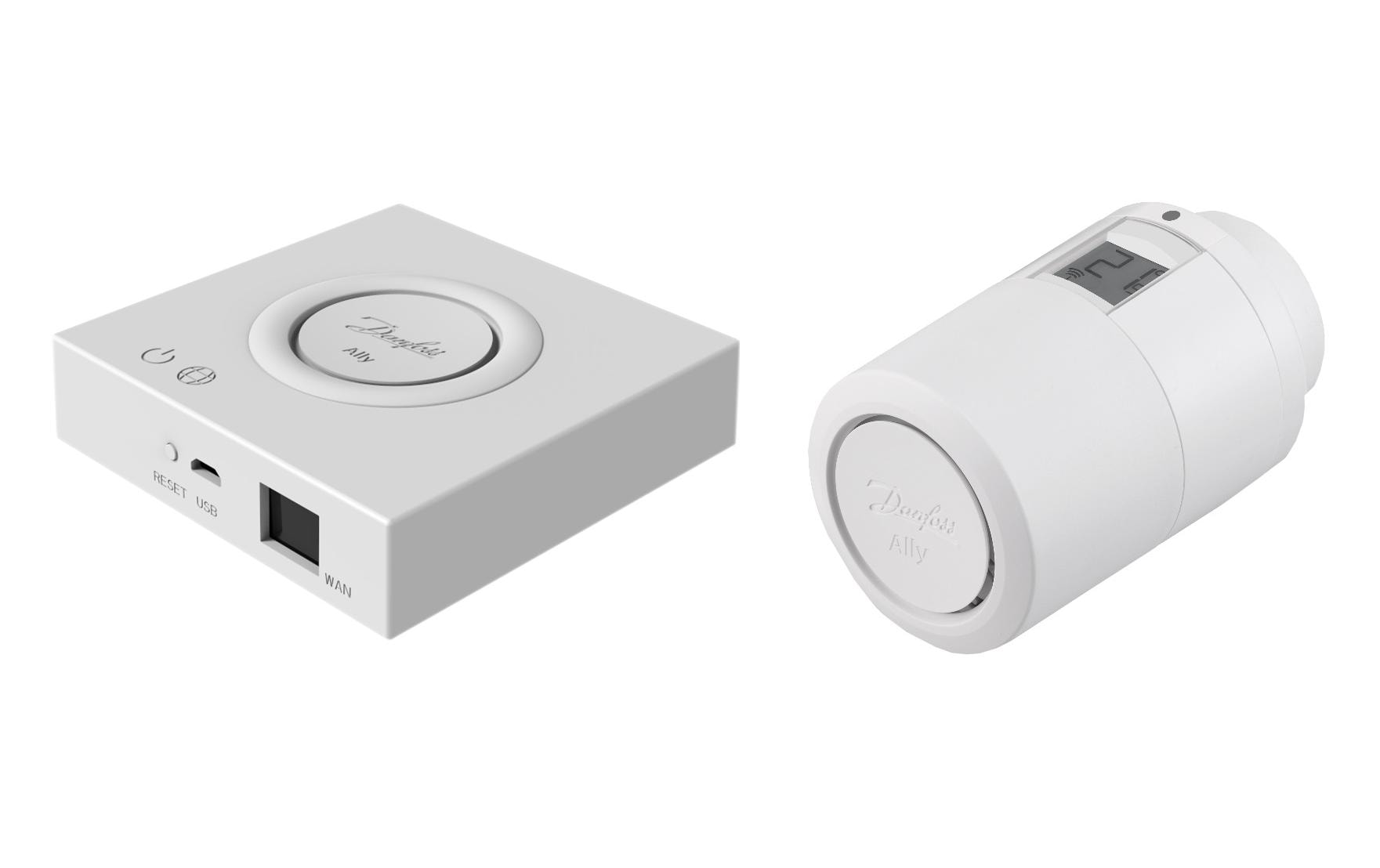 Danfoss Ally Starter Pack Appsteuerung, Sprachsteuerung, Zigbee 3.0