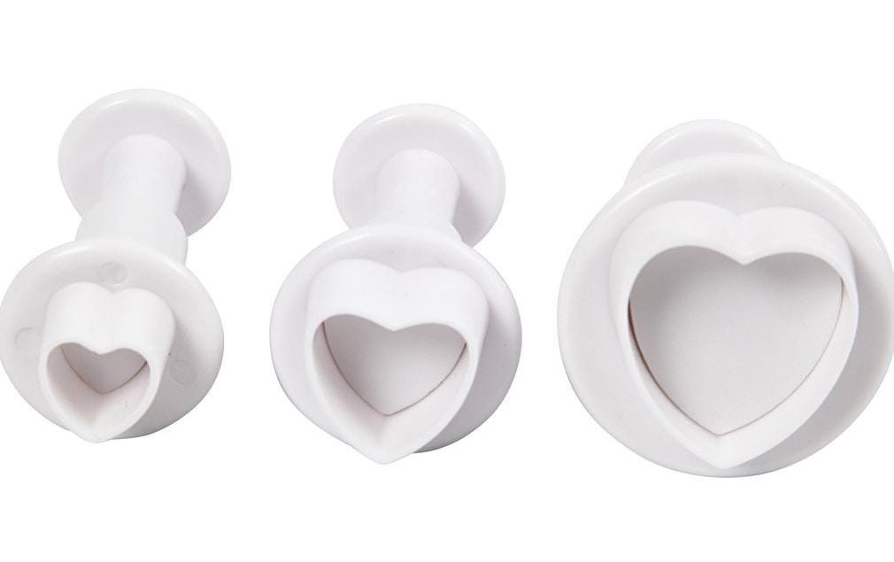 Creativ Company Ausstecher mit Stempelgriff 2 + 2.3 + 3 cm