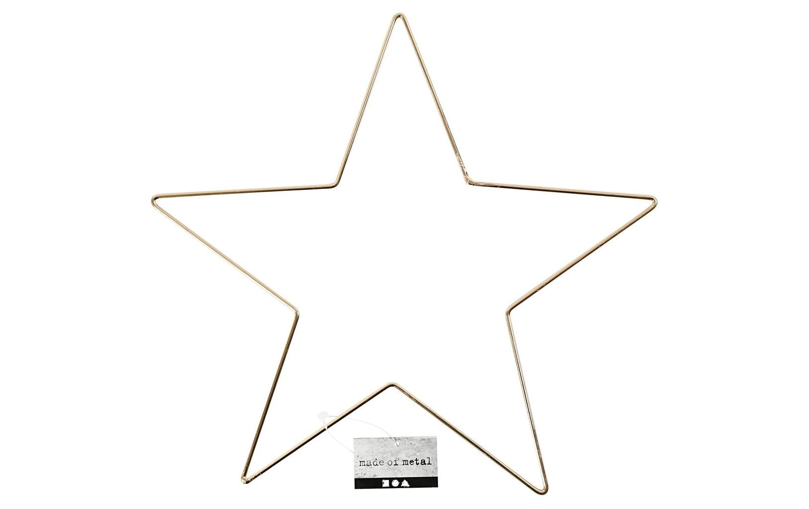 Creativ Company Metallring Stern 30 cm, 3 mm, gold