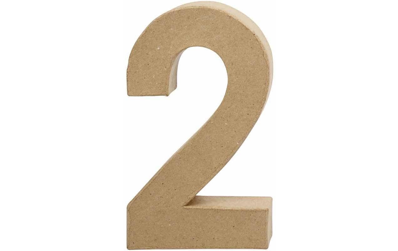 Creativ Company Papp-Zahl 2 Höhe: 20.5 cm