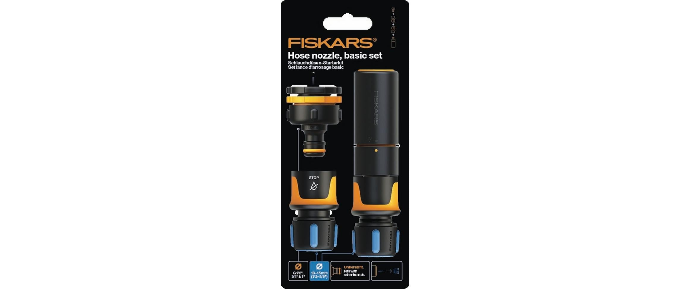 Fiskars Schlauchdüsen Starterkit 9.8 x 4.9 x 22 cm