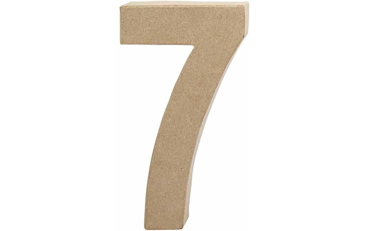 Creativ Company Papp-Zahl 7 Höhe: 20.5 cm