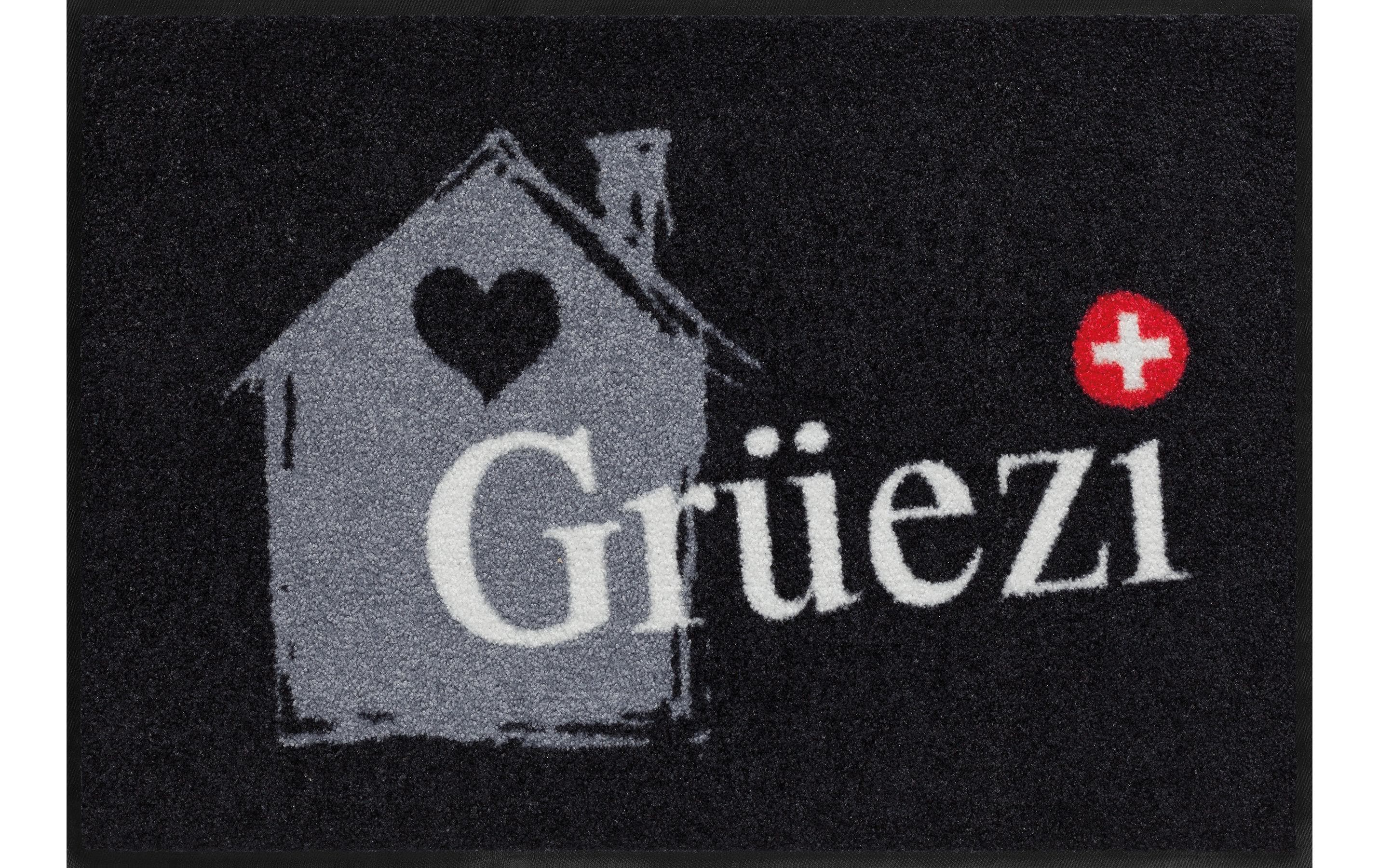 Salonlöwe Grüezihaus  Fussmatte 50x75 cm, Flor Polyamid, Anti-Rutsch