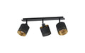 EGLO ESTEPERRA Spot schwarz/gold exkl. 3x E27 28W
