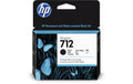 HP Tinte Nr. 712 - Black (3ED71A) DesignJet T200, T600, 80ml