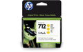 HP Tinte Nr. 712 3-Pack - Yellow (3ED79A) DesignJet T200, T600, 3x29ml