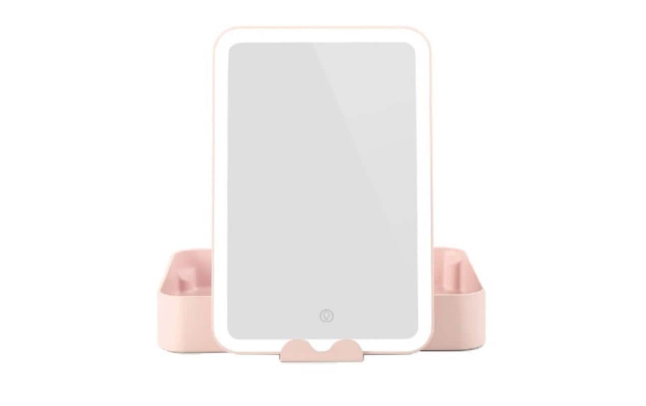 Ailoria LED Make-up Spiegel BELLE rose inkl. Beauty Case