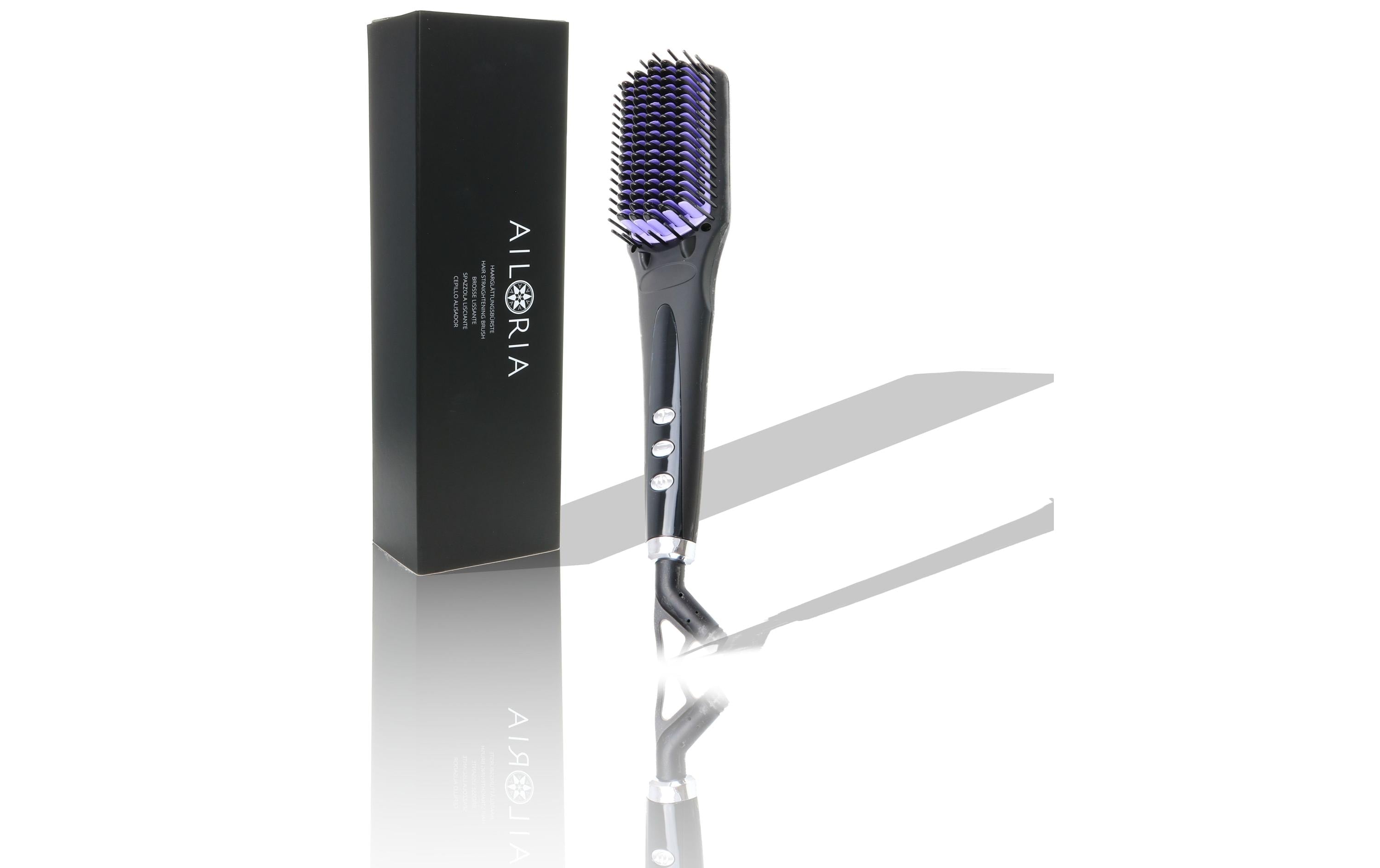 Ailoria Haarglättbürste FLAWLESS schwarz 2 Stufen, Ionic-Funktion