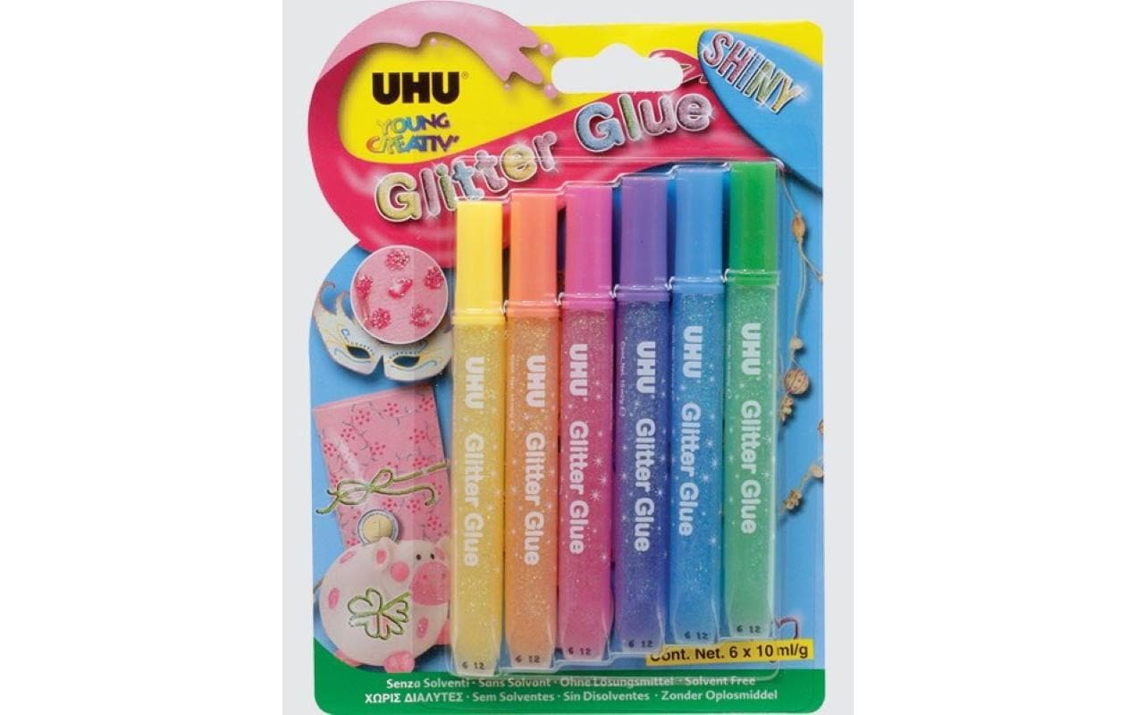 UHU Glitter Kleber shiny 6x10ml
