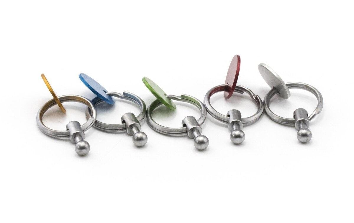 TROIKA Patent Ersatzring chrome matt, mehrfarbig, 5 Stück