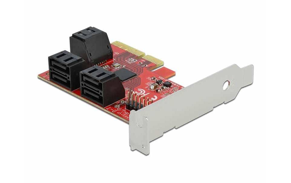 DeLock 6x SATA PCI-Ex4 Kontroller inkl. Low Profile Soltblech