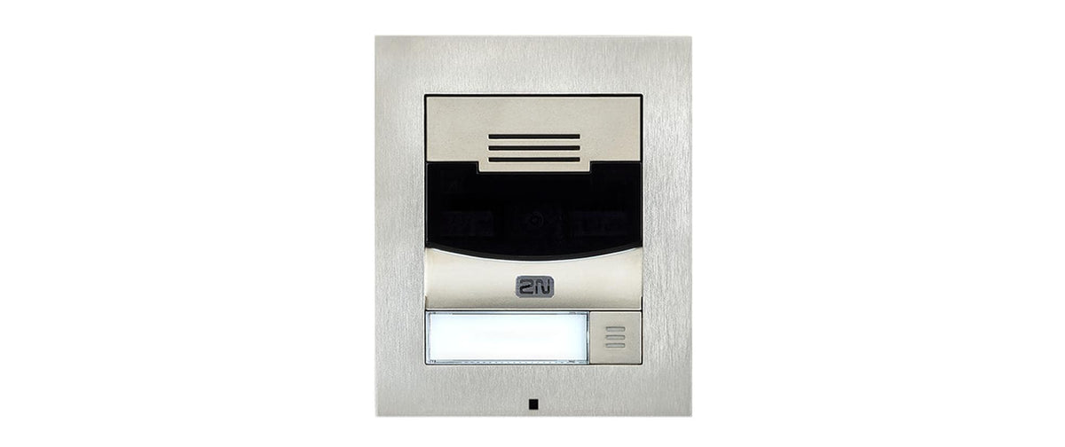 2N IP Solo 1 Ruf, AP, Nickel Türsprechstelle, ohne Kamera, IP54