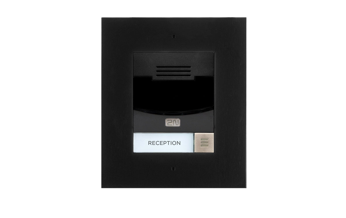 2N IP Solo 1 Ruf + HD Kam - UP Schwarz Türsprechstelle, integrierter Kontakt, IP54