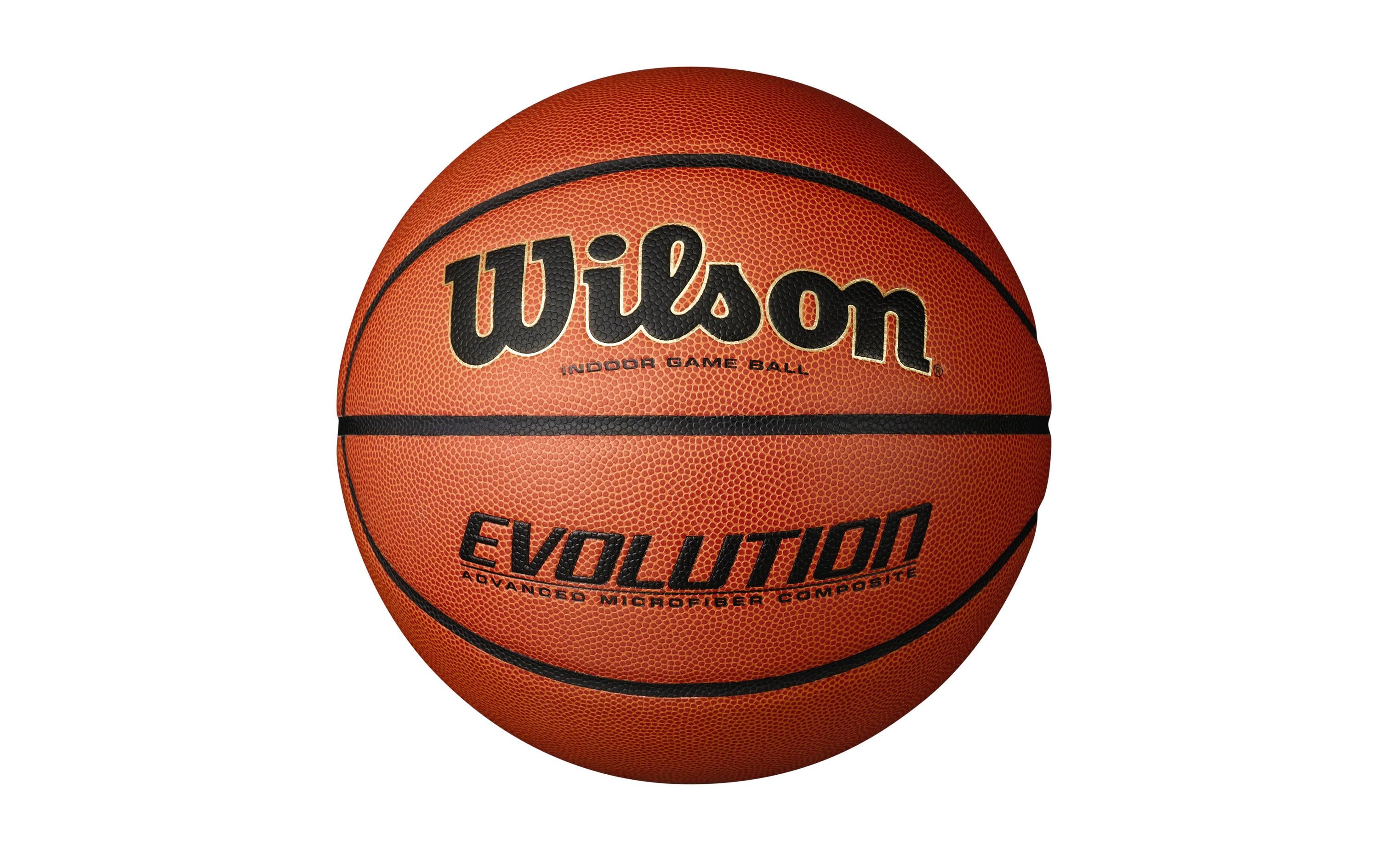 Wilson Basketball Evolution Game Ball SZ 7 Cat. Silber, Grösse:7, Orange