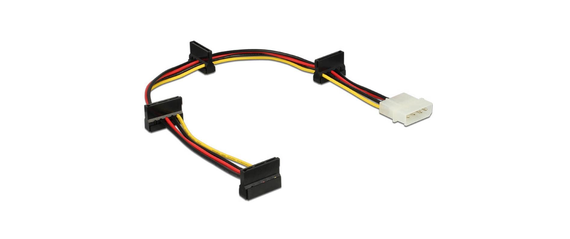 Molex zu 4x SATA Stromadapter 40cm
