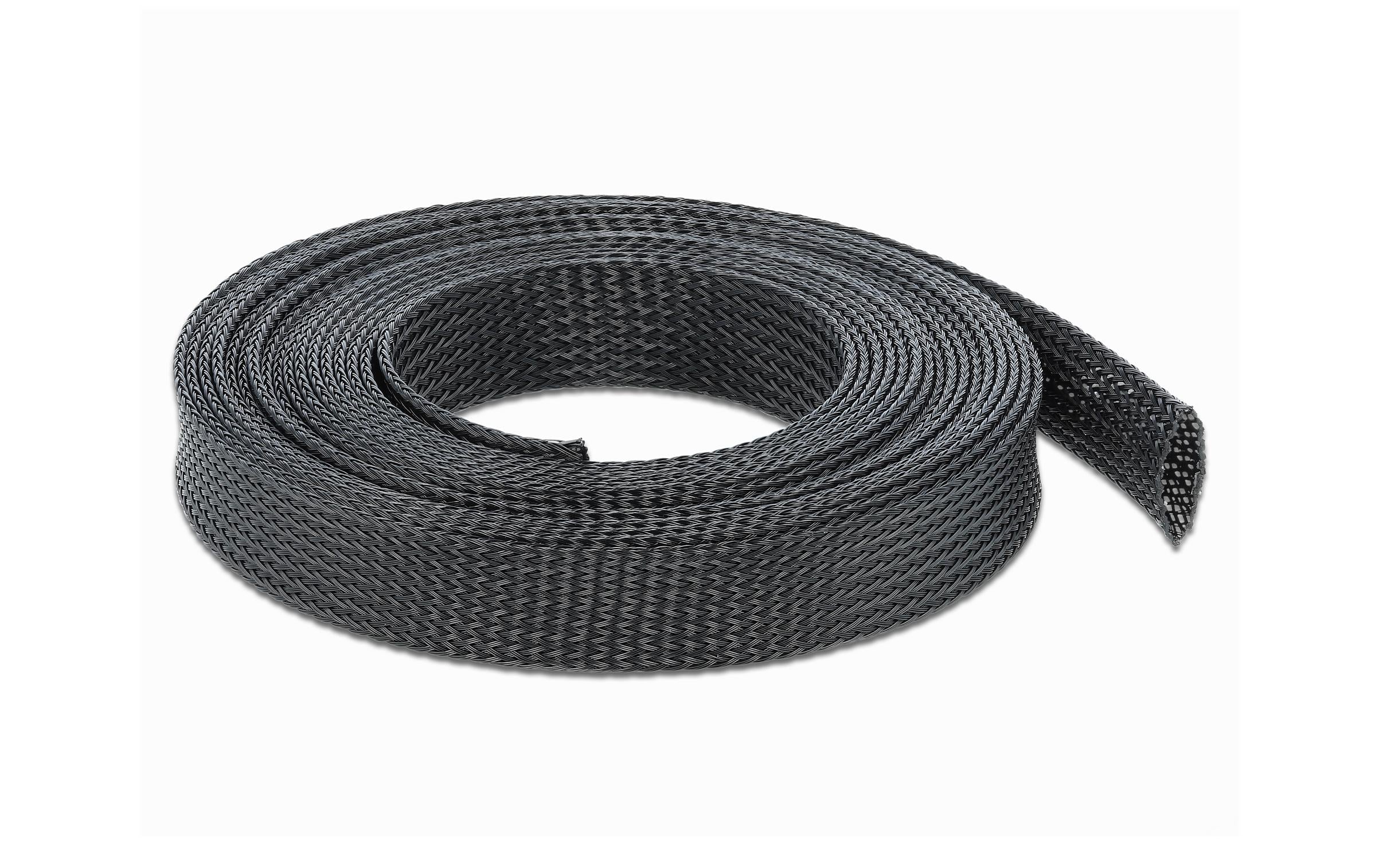 Delock Geflechtskabelschlauch, 10mx19mm selbstschliessend,schneidbar,hitzebeständig